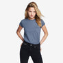 Classic Cotton Crew Tee - Washed Navy